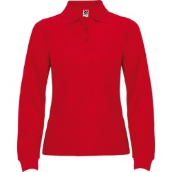 ESTRELLA WOMAN L/S - Polo manches longues, col et poignets en côte 1x1, Patte de boutonnage 3 boutons ton sur ton