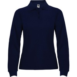 ESTRELLA WOMAN L/S - Polo manches longues, col et poignets en côte 1x1, Patte de boutonnage 3 boutons ton sur ton