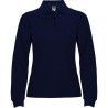 ESTRELLA WOMAN L/S - Polo manches longues, col et poignets en côte 1x1, Patte de boutonnage 3 boutons ton sur ton