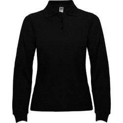 ESTRELLA WOMAN L/S - Polo manches longues, col et poignets en côte 1x1, Patte de boutonnage 3 boutons ton sur ton