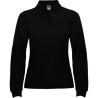 ESTRELLA WOMAN L/S - Polo manches longues, col et poignets en côte 1x1, Patte de boutonnage 3 boutons ton sur ton