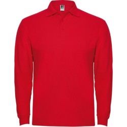 ESTRELLA L/S - Polo manches longues, col et poignets en côte 1x1, Patte de boutonnage 3 boutons ton sur ton
