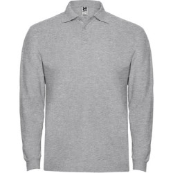ESTRELLA L/S - Polo manches longues, col et poignets en côte 1x1, Patte de boutonnage 3 boutons ton sur ton