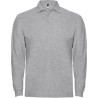 ESTRELLA L/S - Polo manches longues, col et poignets en côte 1x1, Patte de boutonnage 3 boutons ton sur ton