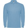ESTRELLA L/S - Polo manches longues, col et poignets en côte 1x1, Patte de boutonnage 3 boutons ton sur ton