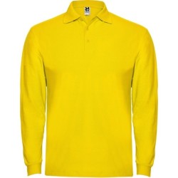 ESTRELLA L/S - Polo manches longues, col et poignets en côte 1x1, Patte de boutonnage 3 boutons ton sur ton