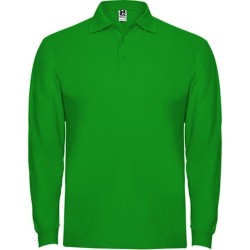 ESTRELLA L/S - Polo manches longues, col et poignets en côte 1x1, Patte de boutonnage 3 boutons ton sur ton
