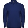 ESTRELLA L/S - Polo manches longues, col et poignets en côte 1x1, Patte de boutonnage 3 boutons ton sur ton