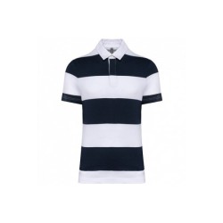 Polo rayé manches courtes unisexe