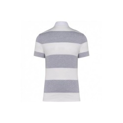 Polo rayé manches courtes unisexe