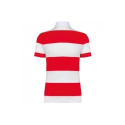 Polo rayé manches courtes unisexe