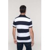 Polo rayé bicolore