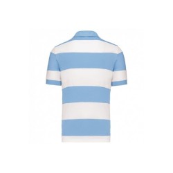 Polo rayé bicolore