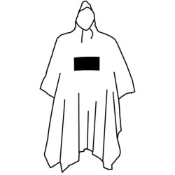 Poncho avec impression directe