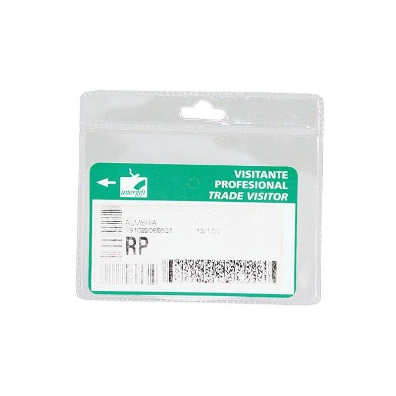 Porte badge PVC horizontal