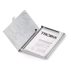 Porte-cartes métal mappemonde