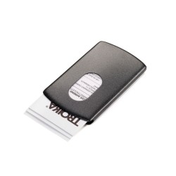 Porte-cartes de visite en métal Slide