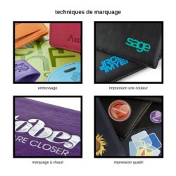 Porte-cartes de visite en cuir