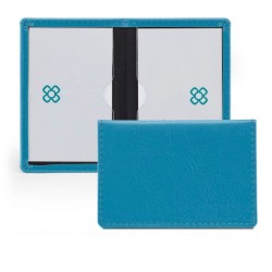 Porte-cartes (2) double fenêtre en cuir