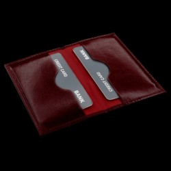 Porte cartes en cuir anti-RFID