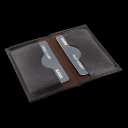 Porte cartes en cuir anti-RFID
