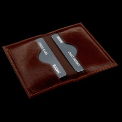 Porte cartes en cuir anti-RFID