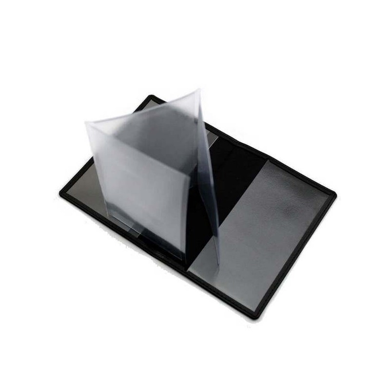 Porte carte grise en cuir