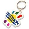 Porte-clés en pvc souple en relief - toucher gomme