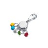 Porte-clés métal multi-anneaux