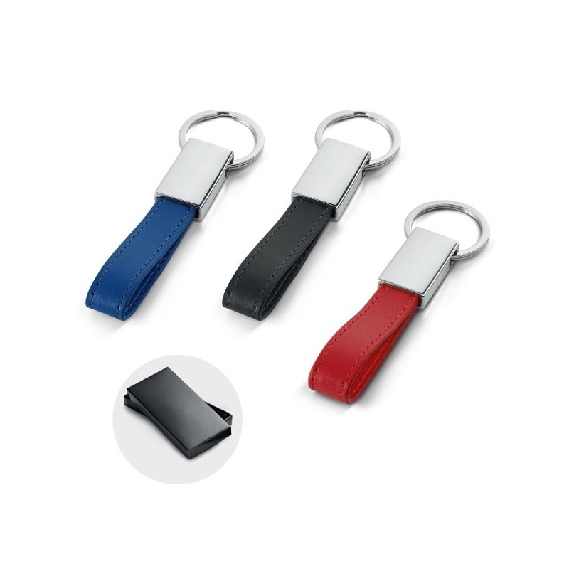  porte-clés en métal et simili cuir