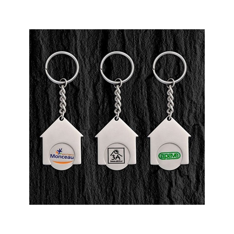 Porte-clés jeton maison