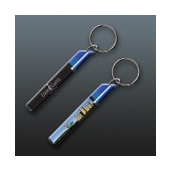 Porte-clés avec insert liquide flottant