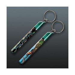 Porte-clés avec insert liquide flottant