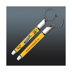 Porte-clés avec insert liquide flottant