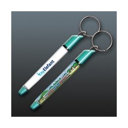 Porte-clés avec insert liquide flottant