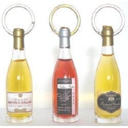 Porte-clés bouteille de vin