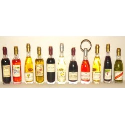 Porte-clés bouteille de vin