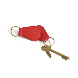 Porte clé en goutte d'eau en simili cuir de couleur