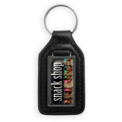 Porte cles cuir forme rectangle