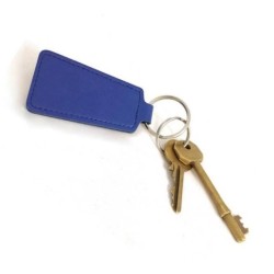 Porte clé trapèze en cuir