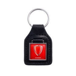 Porte cles cuir forme carré