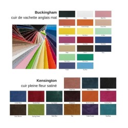 Porte clé rectangulaire en cuir