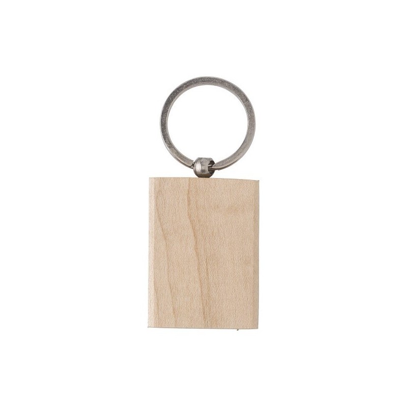 Porte-clés rectangle en bois