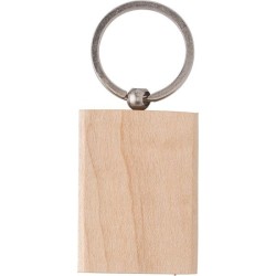 Porte-clés rectangle en bois