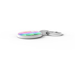 Porte-clés rond doming