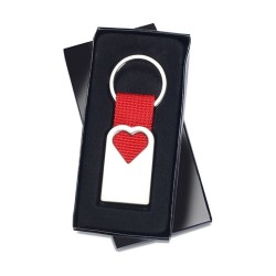 Porte clef coeur en métal