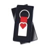 Porte clef coeur en métal