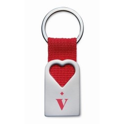 Porte clef coeur en métal
