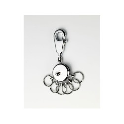Porte-clés métal multi-anneaux