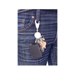 Porte-clés métal multi-anneaux